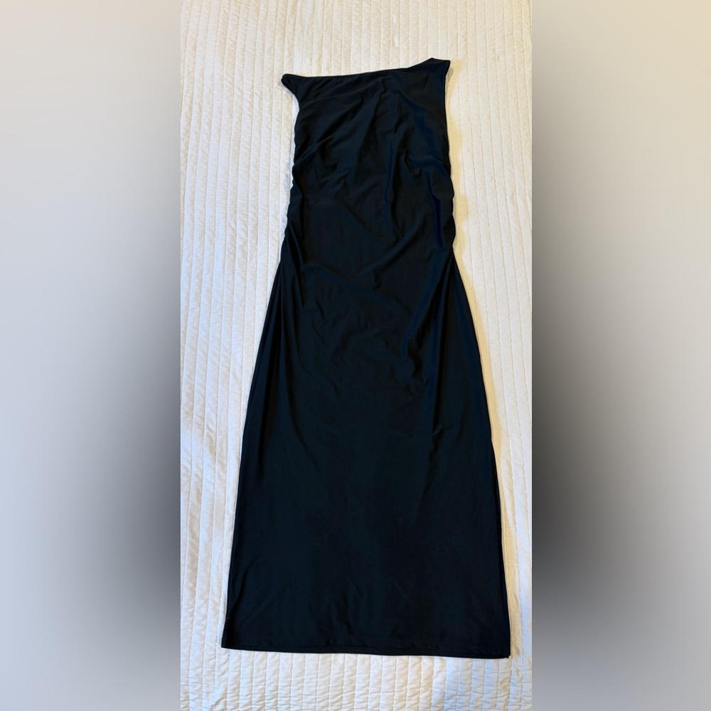 Wild Fable High Neck Black Dress